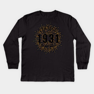 90Th Born In 1931 Kids Long Sleeve T-Shirt